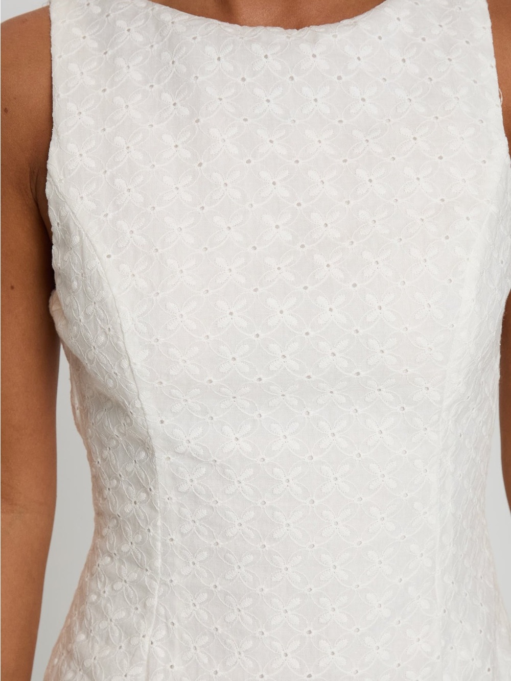 NEW Princess Polly Pacie Broderie, Pointelle Mini Dress White Graduation, Bridal - Picture 5 of 12